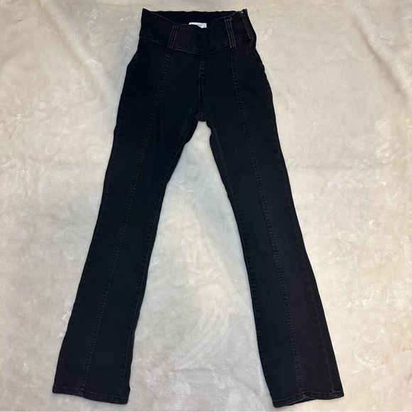 Forever21 Black Flare Bell Bottom Jeans Size 25 - Picture 2 of 13
